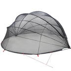 Dome Piscina Nero 592 x 590 x 275 cm Pieghevole