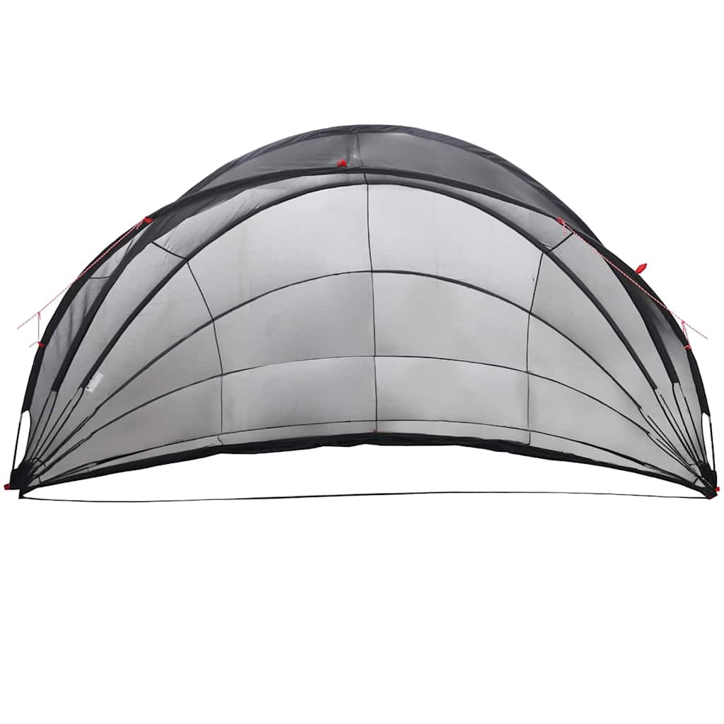 Dome Piscina Nero 592 x 590 x 275 cm Pieghevole