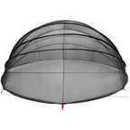 Dome Piscina Nero 592 x 590 x 275 cm Pieghevole