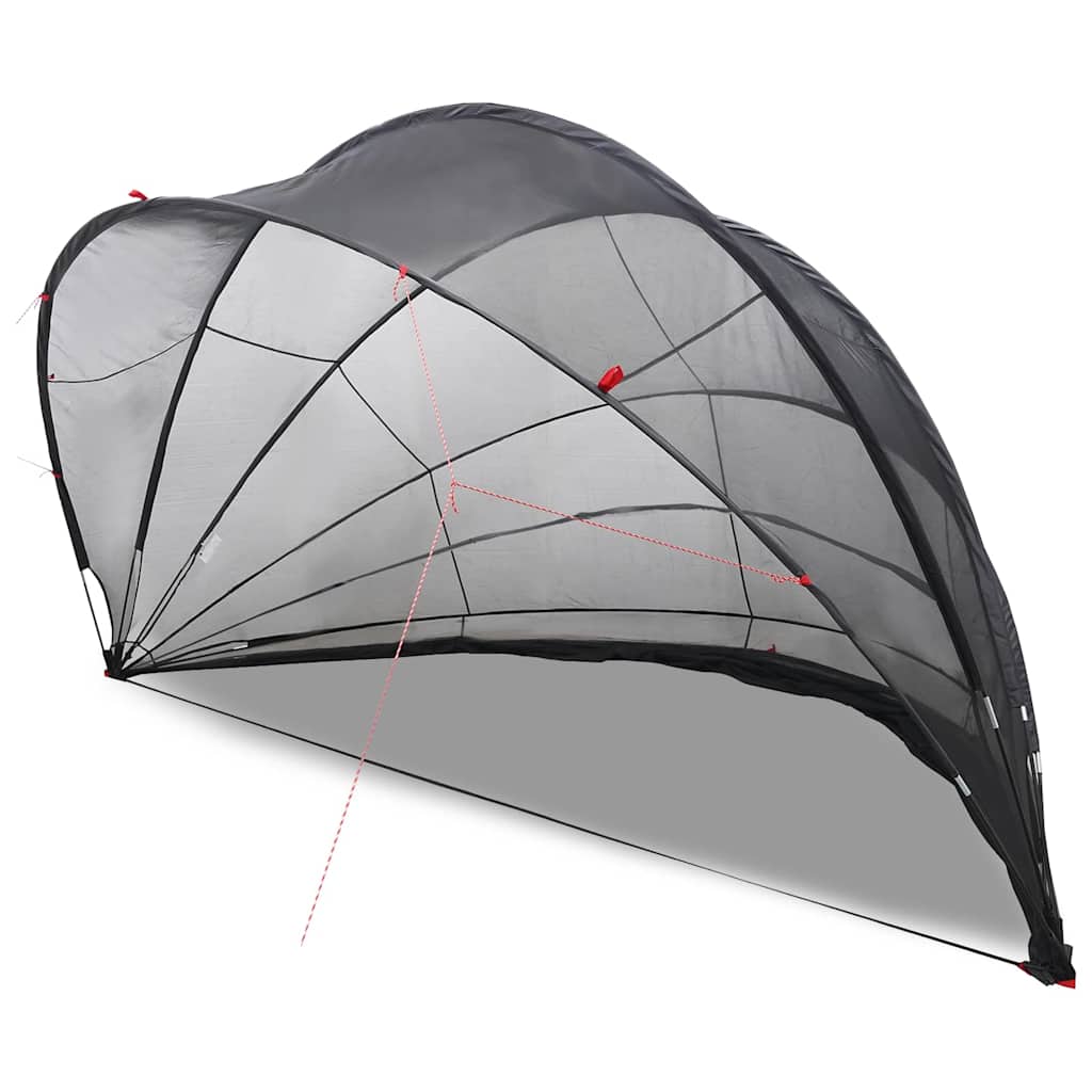 Dome Piscina Nero 592 x 590 x 275 cm Pieghevole