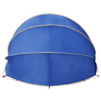 Tenda da piscina a cupola 538 x 440 x 204 cm Blu Azzurro