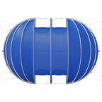 Tenda da piscina a cupola 538 x 440 x 204 cm Blu Azzurro