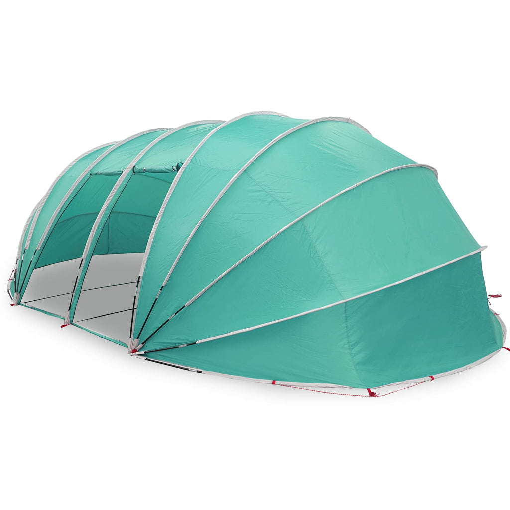 Tenda da piscina a cupola 538 x 440 x 204 cm Verde mare