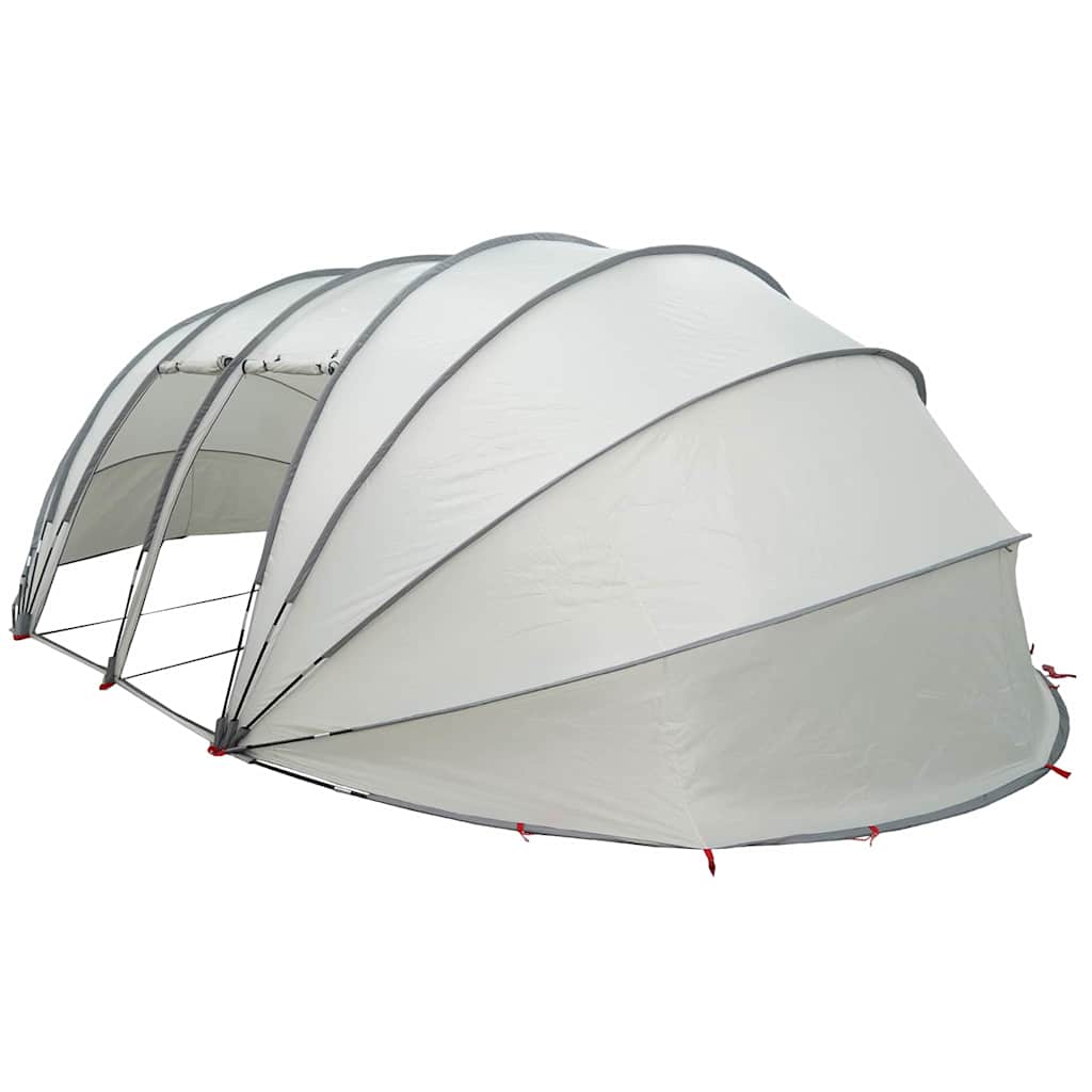 Tenda da piscina a cupola grigio 538 x 440 x 204 cm