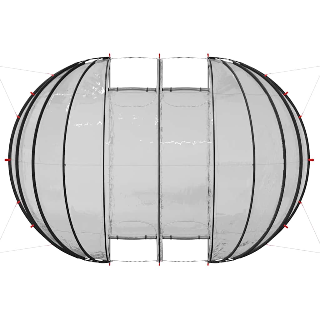 Tenda da piscina a cupola trasparente 538 x 440 x 204 cm PVC
