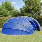 Tenda da piscina a cupola 640 x 432 x 205 cm Blu azzurro