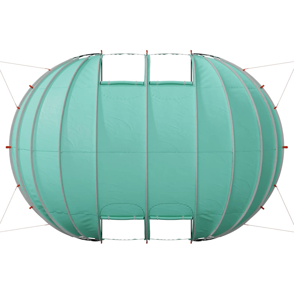 Tenda da piscina a cupola 640 x 432 x 205 cm Verde Mare