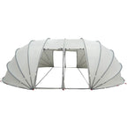 Tenda da piscina a cupola grigio 640 x 432 x 205 cm