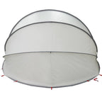 Tenda da piscina a cupola grigio 640 x 432 x 205 cm