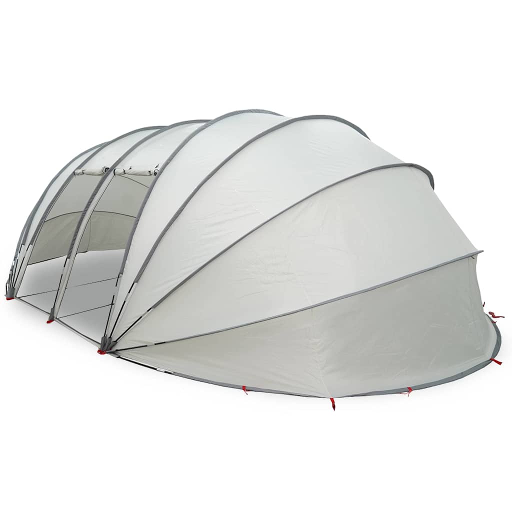 Tenda da piscina a cupola grigio 640 x 432 x 205 cm