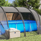 Tenda da piscina a cupola trasparente 640 x 432 x 205 cm