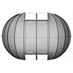 Tenda da piscina a cupola trasparente 640 x 432 x 205 cm