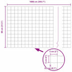 Recinzione Euro 0,8 x 10 m Ferro rivestito in PVC