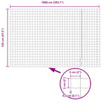 Recinzione Euro 1,2 x 10 m Ferro rivestito in PVC
