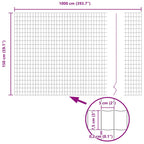 Recinzione Euro 1,5 x 10 m Ferro rivestito in PVC