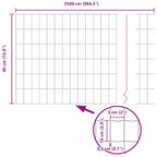 Recinzione Euro 0,4 x 25 m Ferro rivestito in PVC