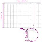 Recinzione Euro 0,8 x 25 m Ferro rivestito in PVC