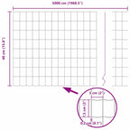 Recinzione Euro 0,4 x 50 m Ferro rivestito in PVC