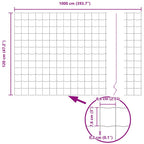 Recinzione Euro 1,2 x 10 m Ferro rivestito in PVC