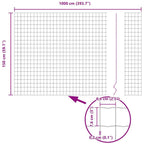 Recinzione Euro 1,5 x 10 m Ferro rivestito in PVC