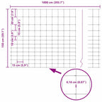 Recinto Selvaggio Zincato a Caldo 1000 x 150 x 0,18 cm Ferro