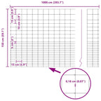 Recinto Selvaggio Zincato a Caldo 1000 x 150 x 0,18 cm Ferro