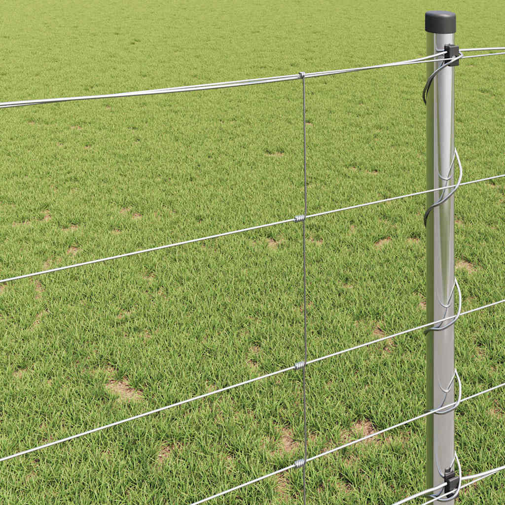 Recinzione da campo in acciaio zincato Argento 25 x 1 m