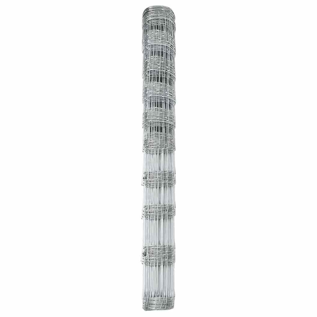 Recinzione da campo in acciaio zincato Argento 25 x 1,2 m
