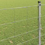 Recinzione da campo in acciaio zincato Argento 25 x 1,2 m