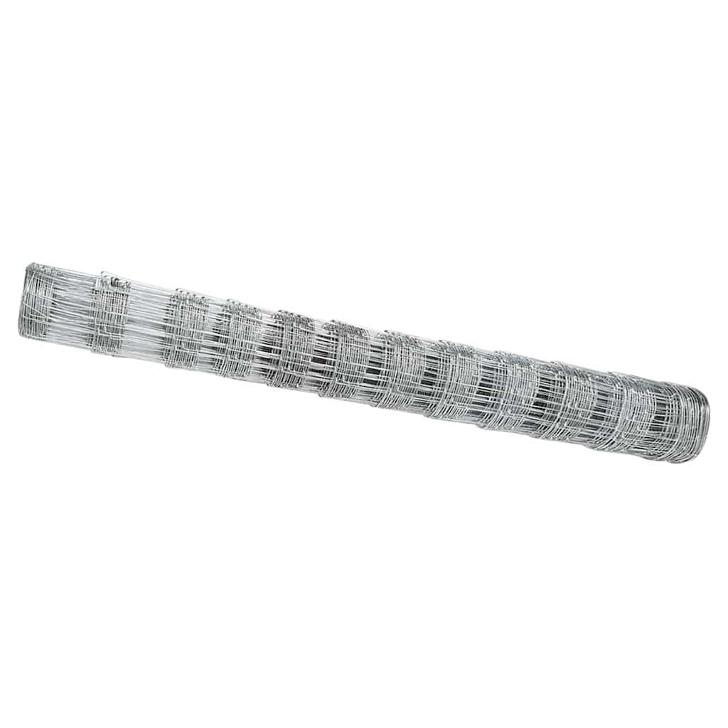 Recinzione da campo in acciaio zincato Argento 25 x 1,2 m