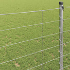 Recinzione da campo in acciaio zincato Argento 25 x 1,2 m
