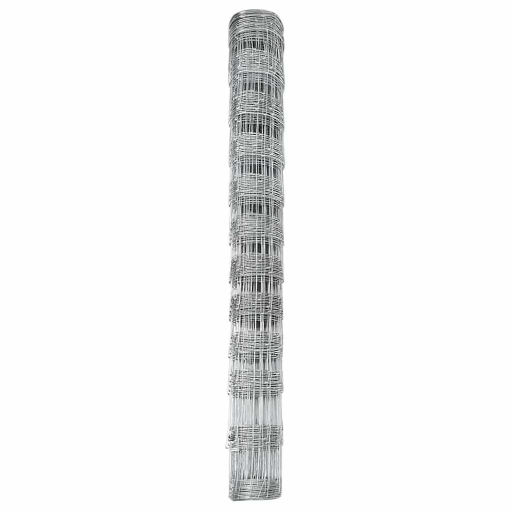 Recinzione da campo in acciaio zincato Argento 25 x 1,2 m
