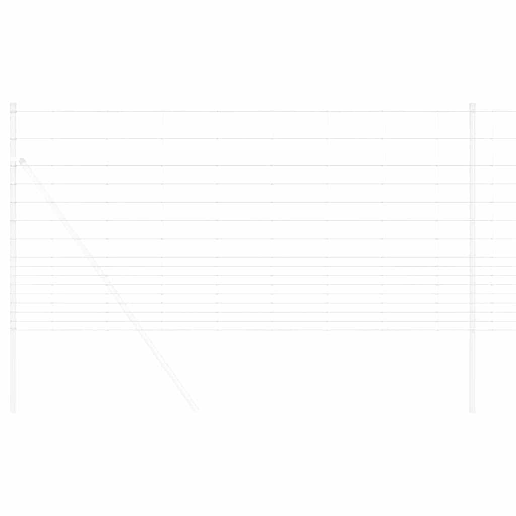 Recinzione da campo in acciaio zincato Argento 25 x 1,2 m