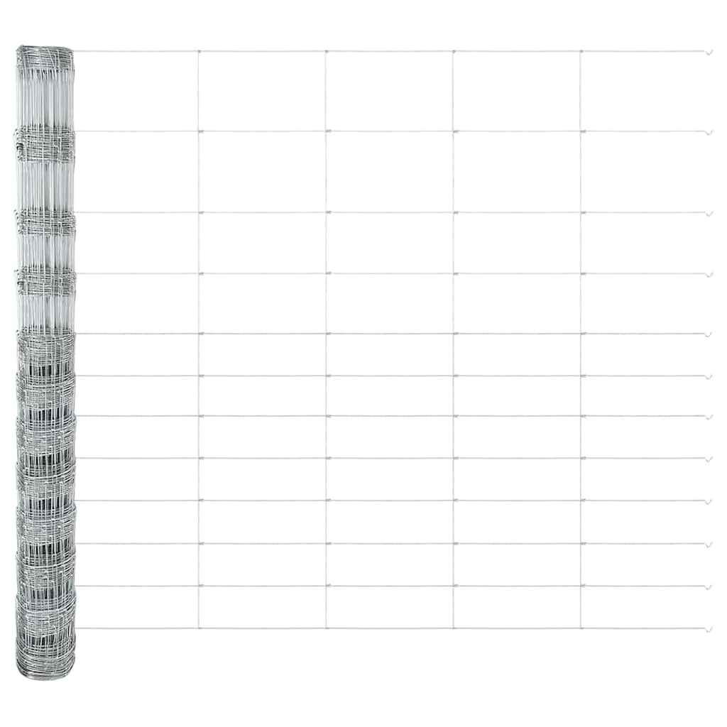 Recinzione da campo Argento in acciaio zincato 25 x 1,4 m