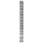 Recinzione da campo in acciaio zincato argento 25 x 1,4 m