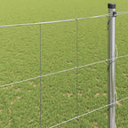 Recinzione da campo in acciaio zincato Argento 25 x 1,5 m