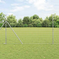 Recinzione da campo in acciaio zincato Argento 25 x 1,5 m