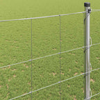 Recinzione da campo in acciaio zincato Argento 25 x 1,5 m