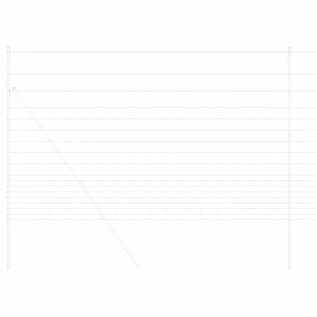 Recinzione da campo in acciaio zincato Argento 25 x 1,5 m