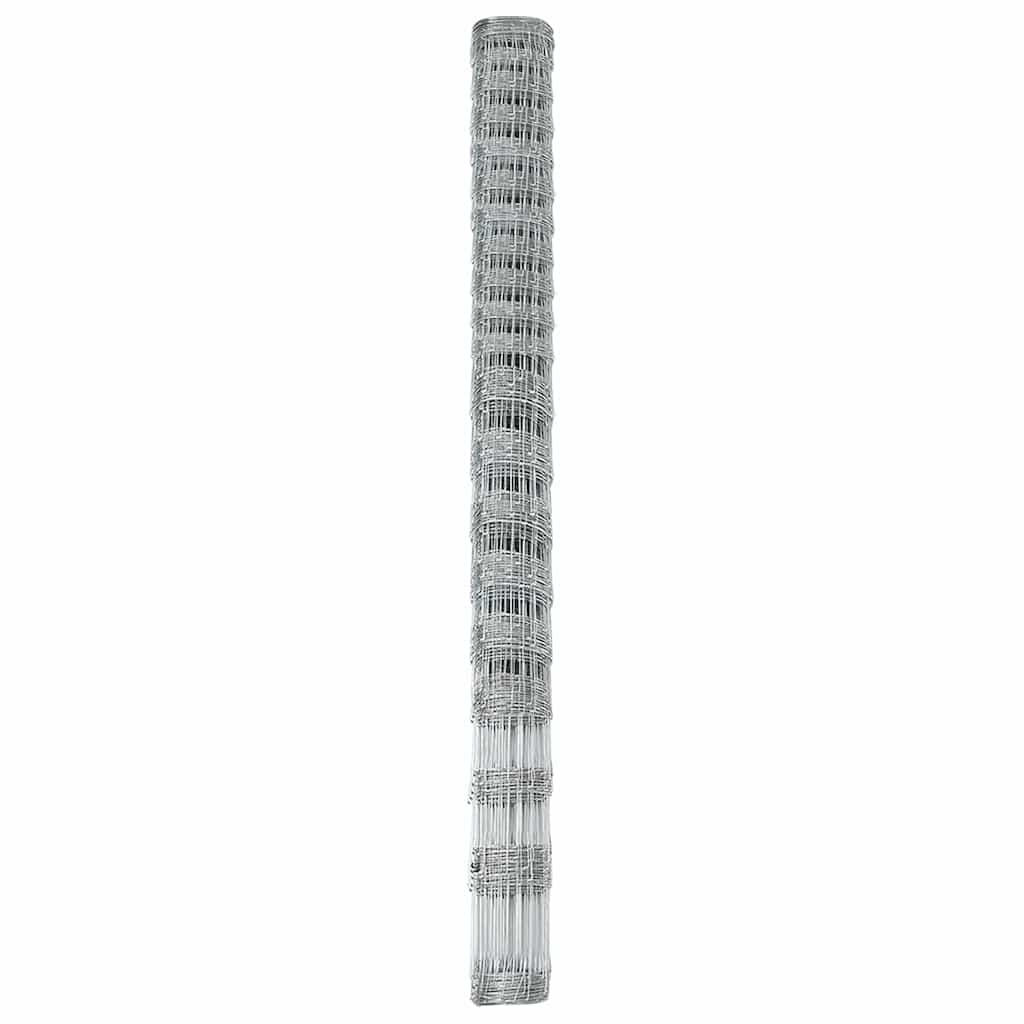Recinzione da campo in acciaio zincato Argento 25 x 1,6 m