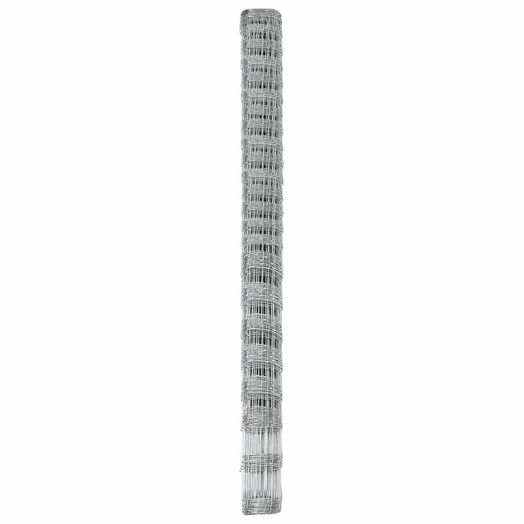 Recinzione da campo in acciaio zincato Argento 25 x 1,6 m