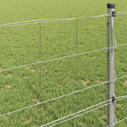 Recinzione da campo in acciaio zincato Argento 50 x 0,8 m