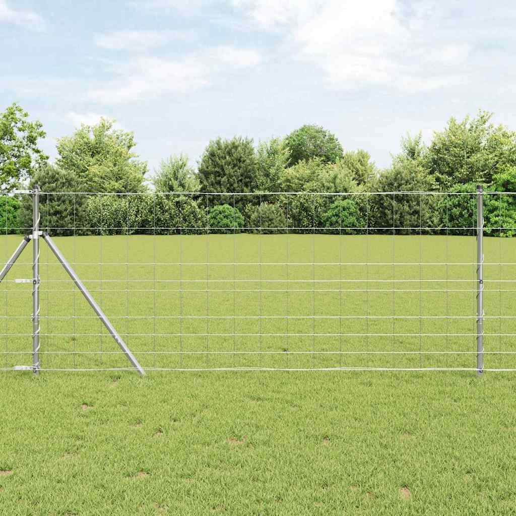 Recinzione da campo in acciaio zincato Argento 50x1 m