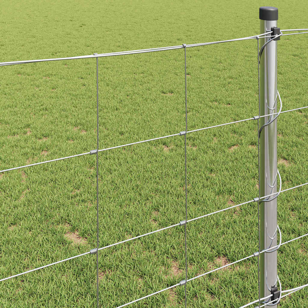 Recinzione da campo in acciaio zincato Argento 50 x 1 m