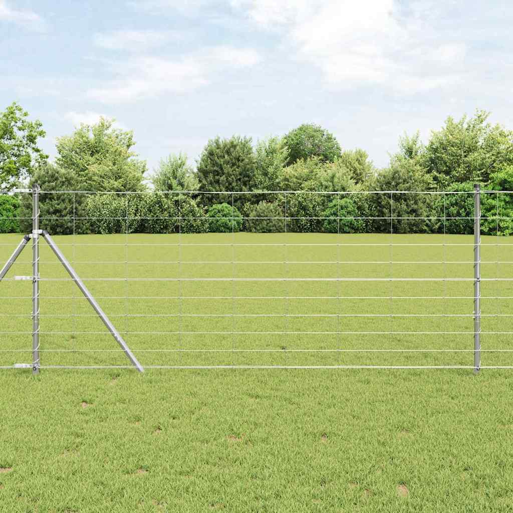 Recinzione da campo in acciaio zincato Argento 50 x 1 m