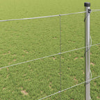 Recinzione da campo in acciaio zincato Argento 50 x 1,2 m