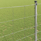 Recinzione da campo in acciaio zincato Argento 50 x 1,4 m