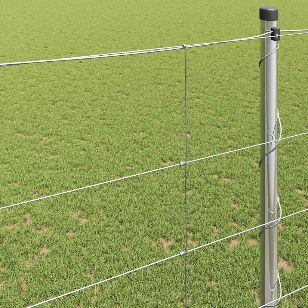 Recinzione da campo in acciaio zincato Argento 50 x 1,6 m