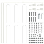 Recinzione da Giardino BOXTEL Bianco 170x110 cm
