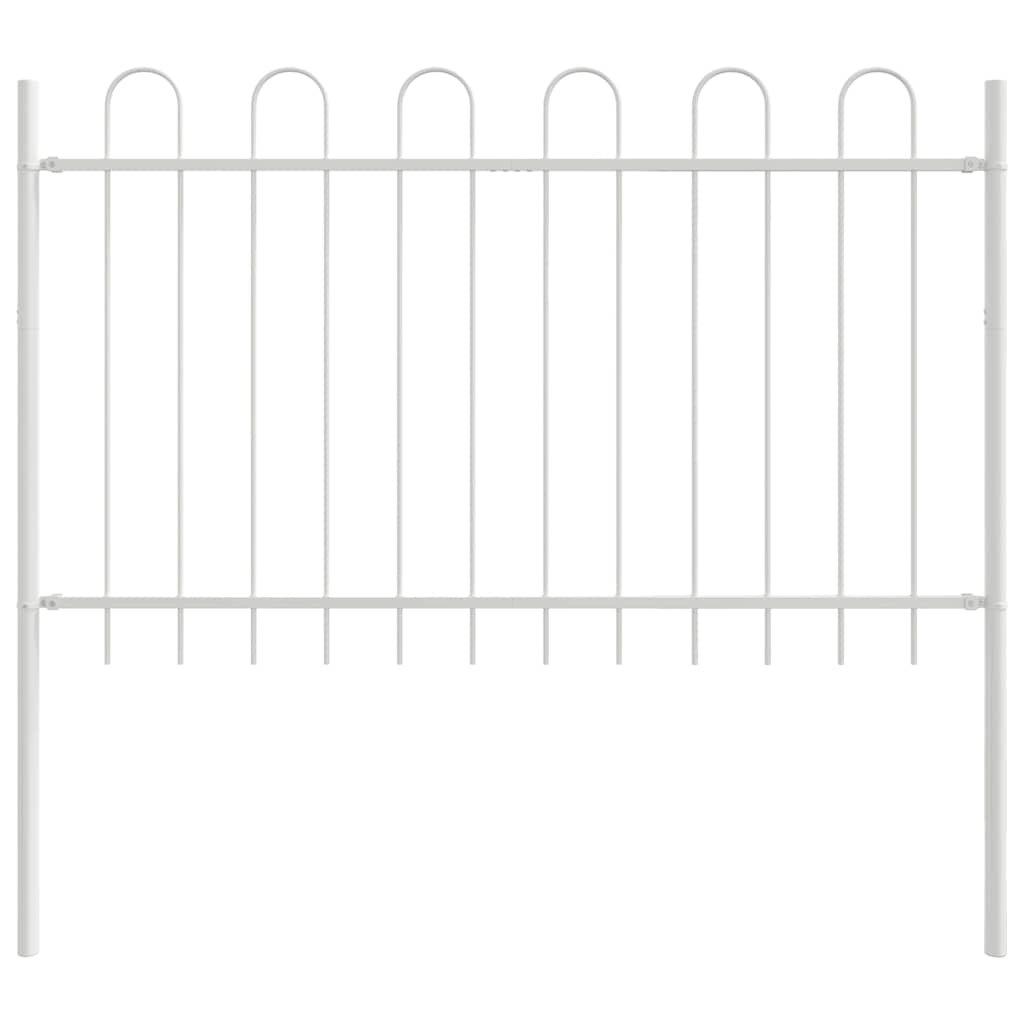 Recinzione per Giardino BOXTEL Bianco Acciaio